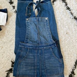 Madewell denim skinny overalls size XS